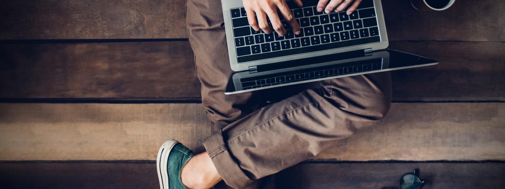 Man with laptop