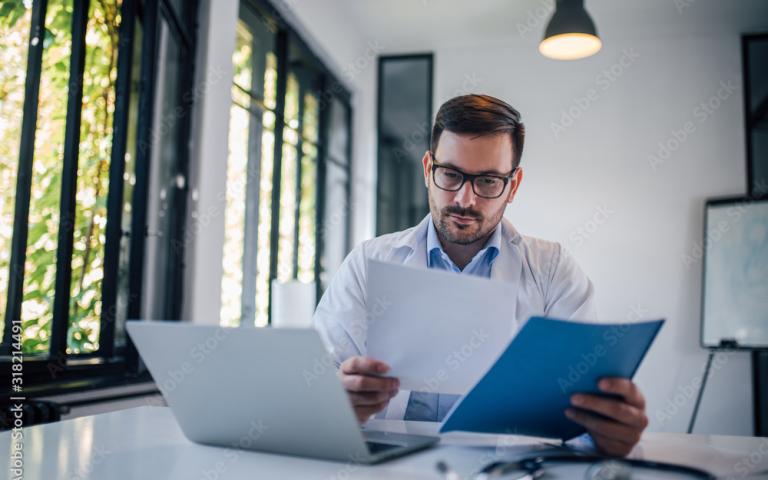 Man at desk